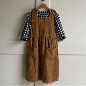 P&S Pinafore in Toast - XS